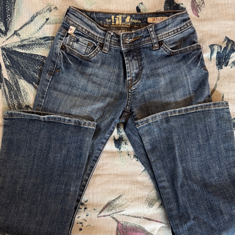 !iT Jeans Kids Boot Cut Jeans in Medium Blue Wash
